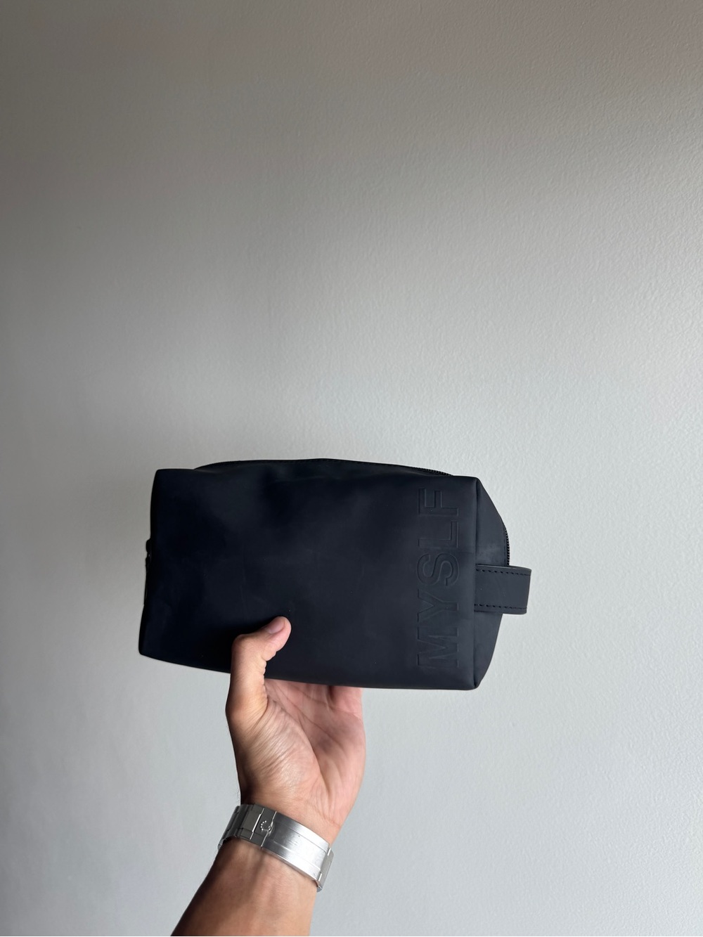 YSL Saint Laurent Black Travel Dopp Kit